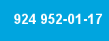 924 952-01-17 924 952-01-17